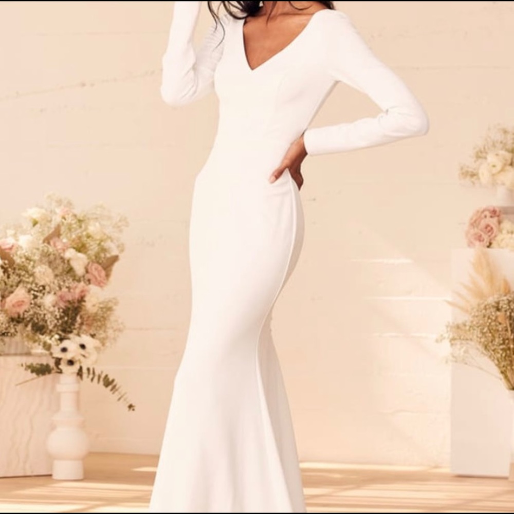 LuLus Mermaid Wedding Dress